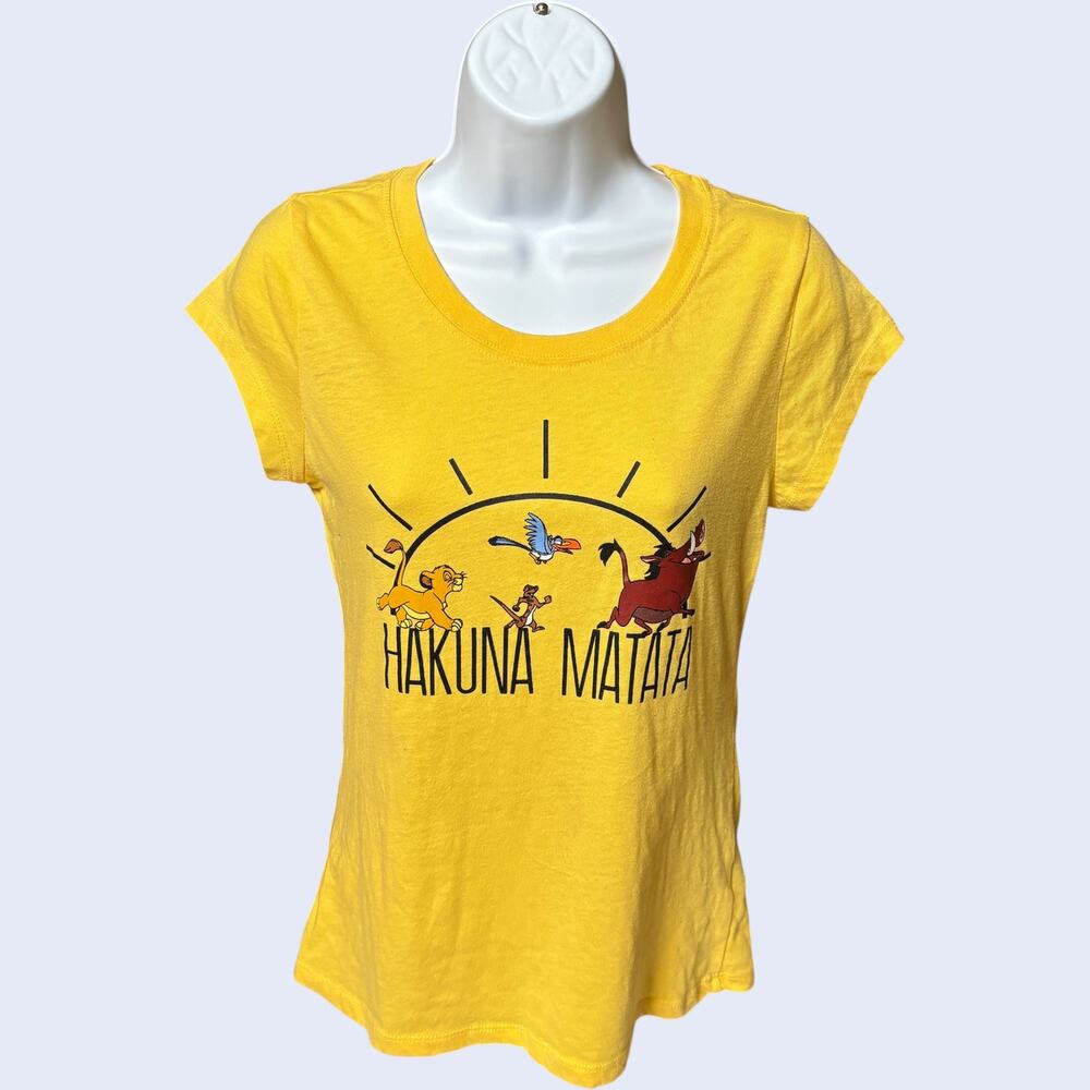 Disney L Y2K Lion King Hakuna Matata T-Shirt Yellow